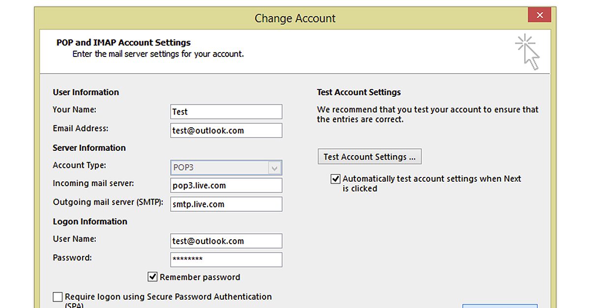 How To Set Up Pop3 Email In Outlook