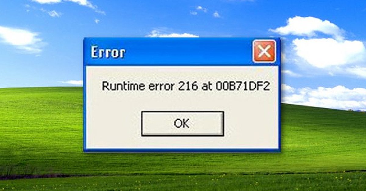 Откуда берется ошибка error runtime 216 at 00405512