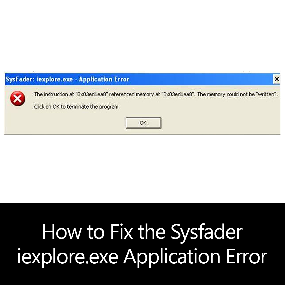 ie sysfader-fout