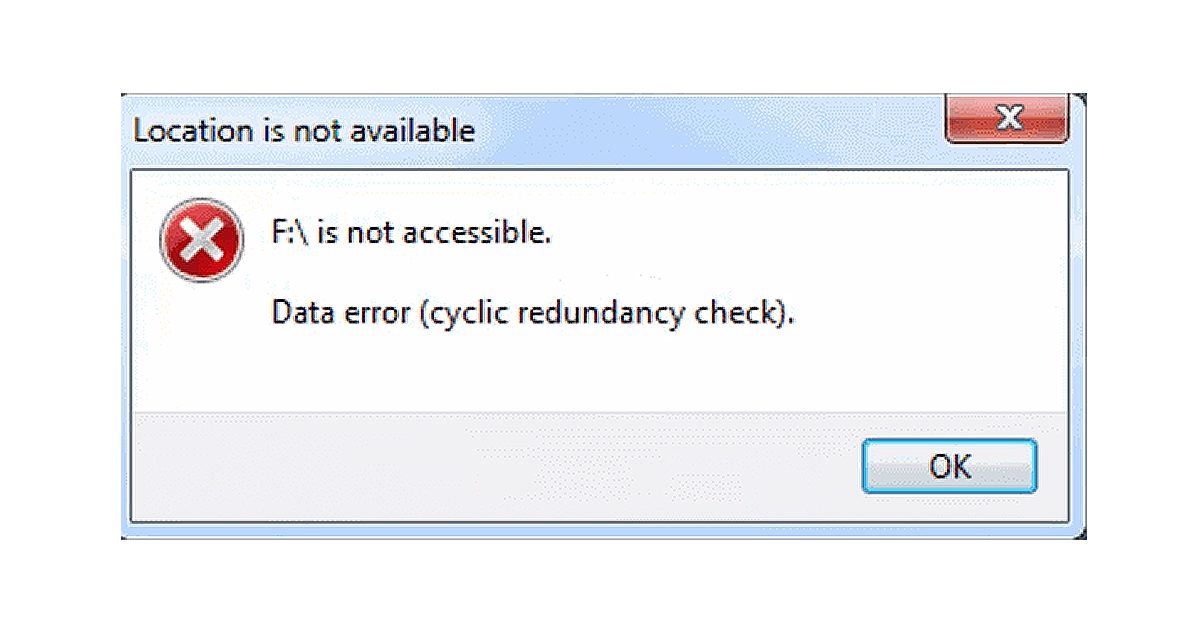 How To Solve The Cyclic Redundancy Check Error ErrorTools