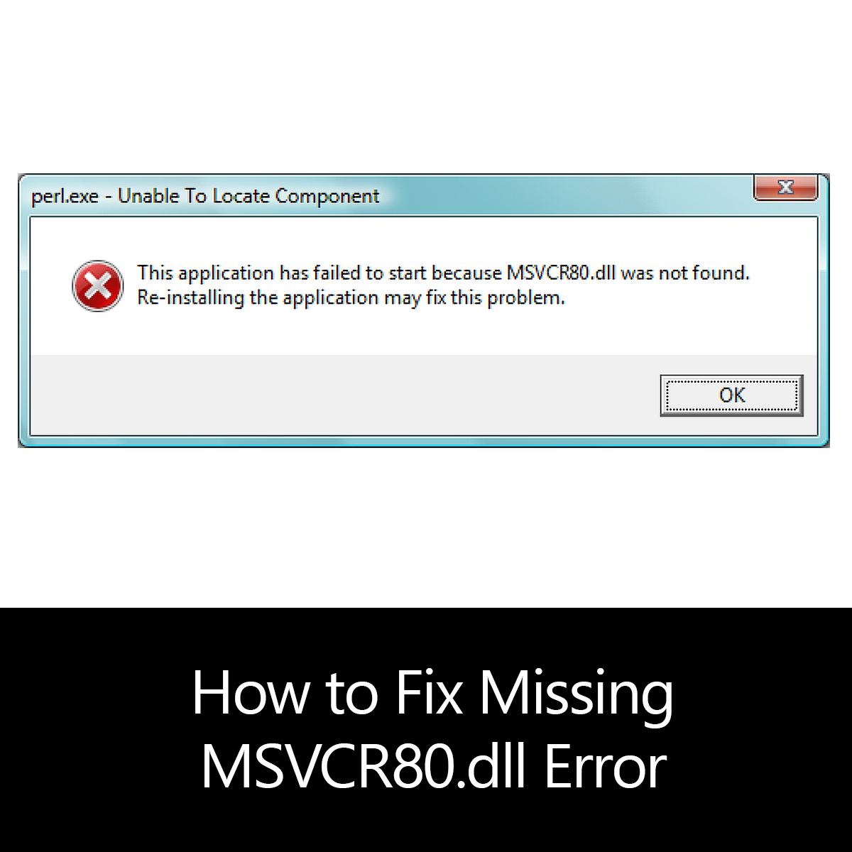 msvcr80.dll 오류를 수정하는 방법 Windows 7