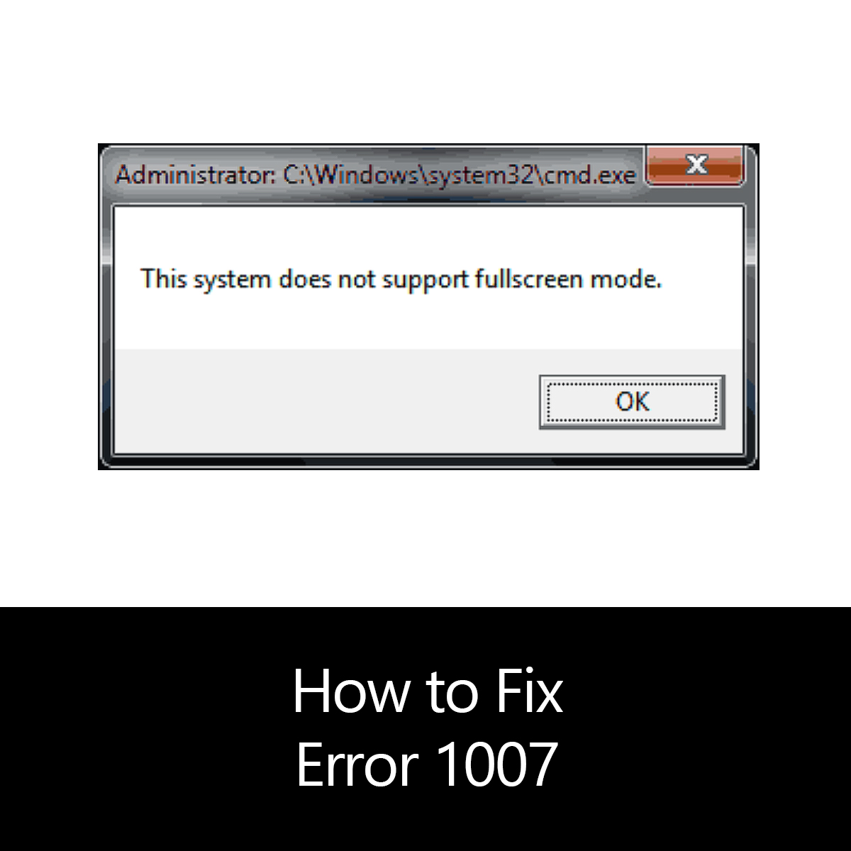 How To Fix Error 1007 Error Tools