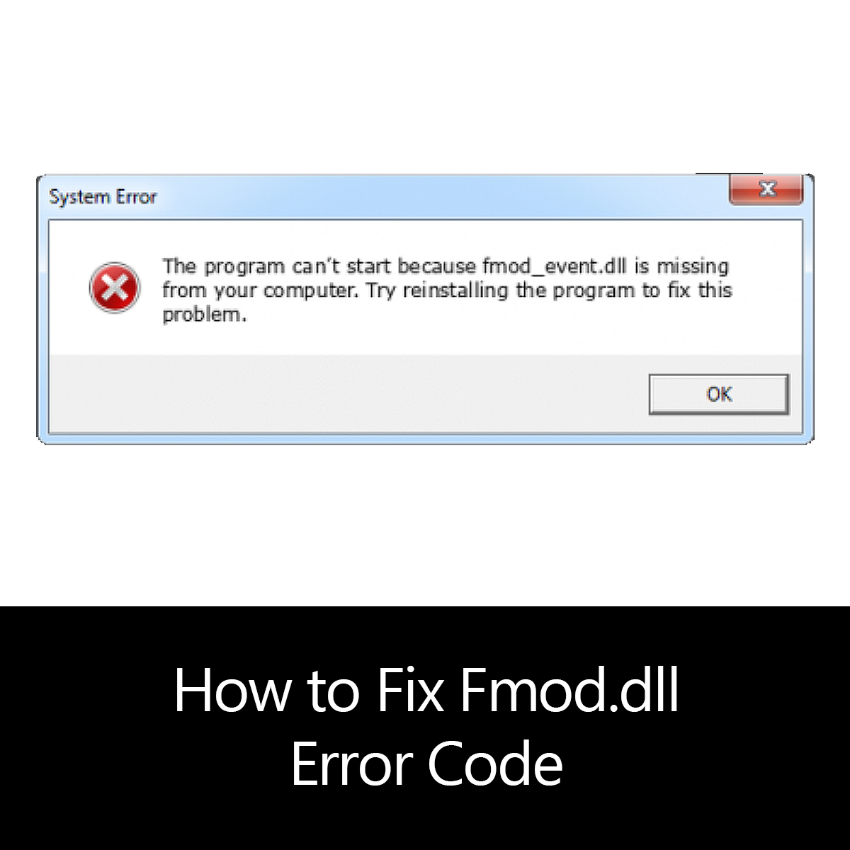 fmod.dll is missing scp