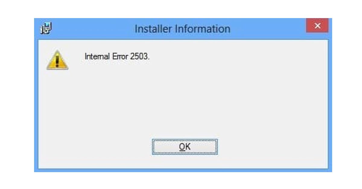 Unexpected internal error. Ошибка 2503. Повреждённый инсталлятор. Internal Error. Код ошибки 2503 при установке вайбера.