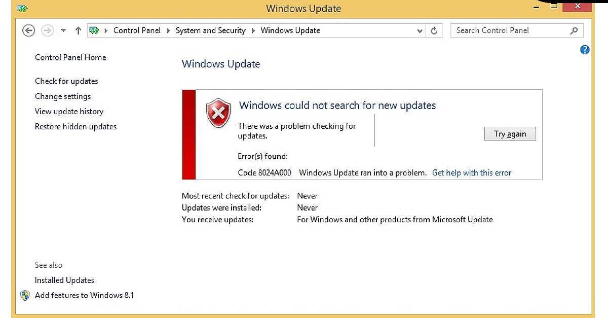 New updates are being installed. Код 80240016. Ошибка 0х80042009. Error checking for updates как убрать. Windowsupdate\au.