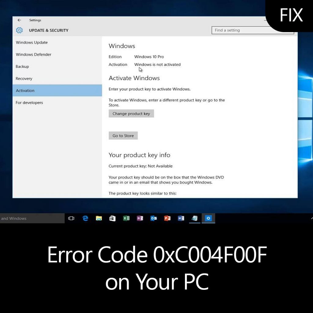 Причина режима уведомления 0xc004f00f windows 10