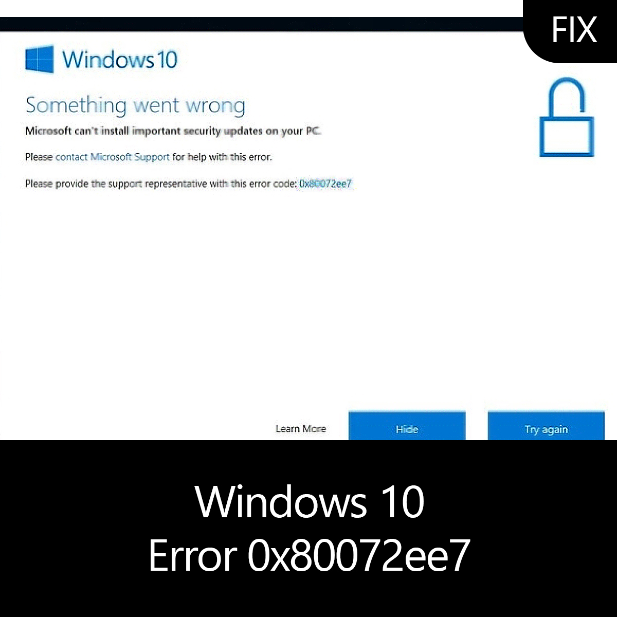 windows update 0x80072ee7 error