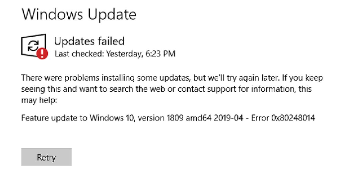 How to Fix Windows 10 Error 0x80248014 ErrorTools