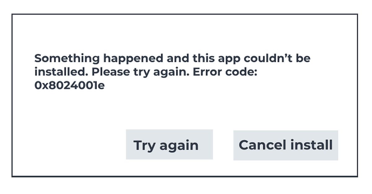 كيفية إصلاح رمز خطأ Windows 10 0x8024001e - ErrorTools