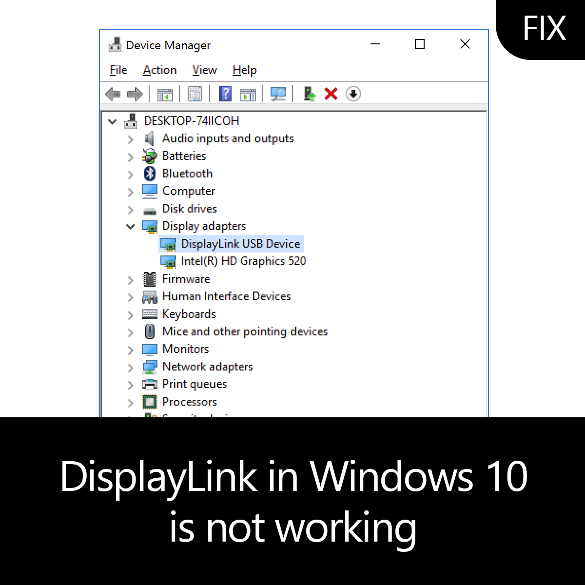 displaylink not working windows 10