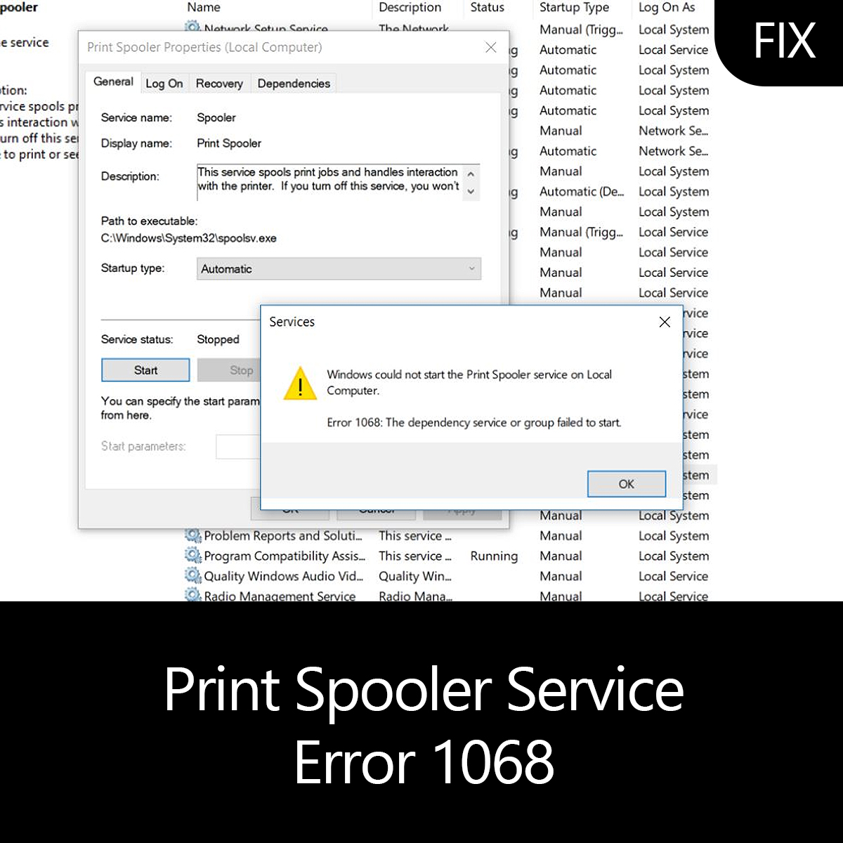 error 1068 repair tool for windows 10 media streaming