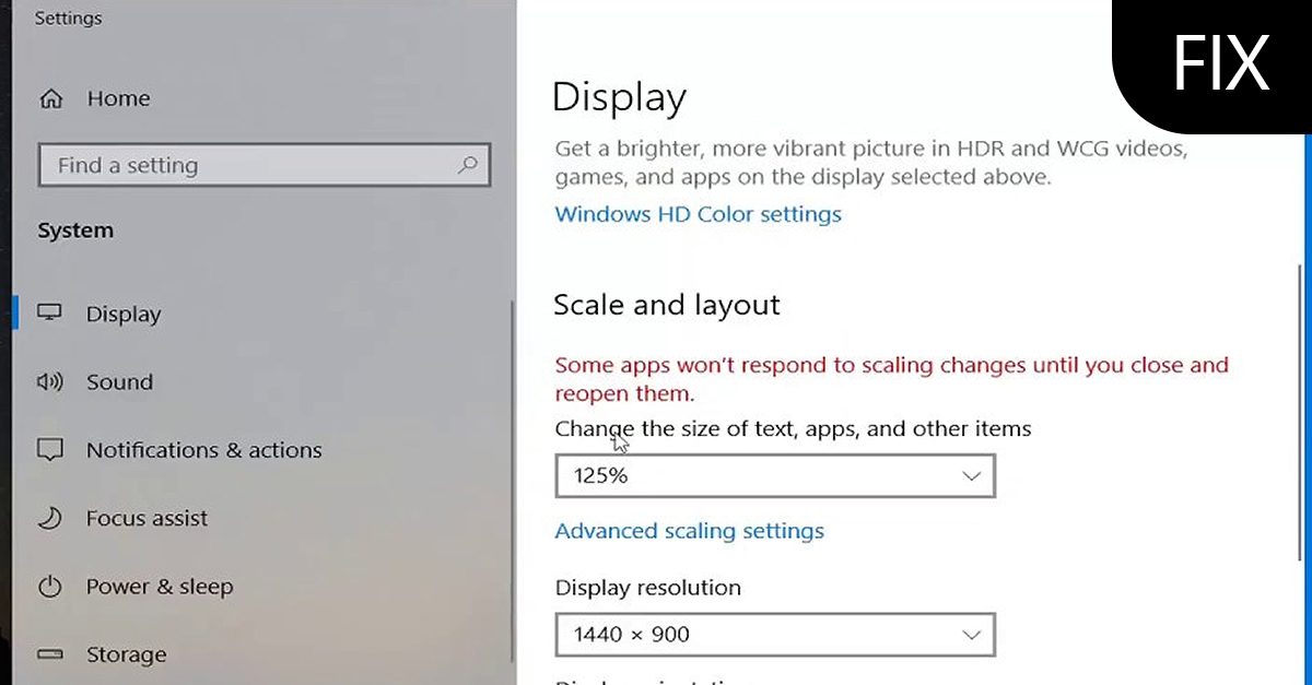 Fix Screen Aspect Ratio issues in Windows ErrorTools