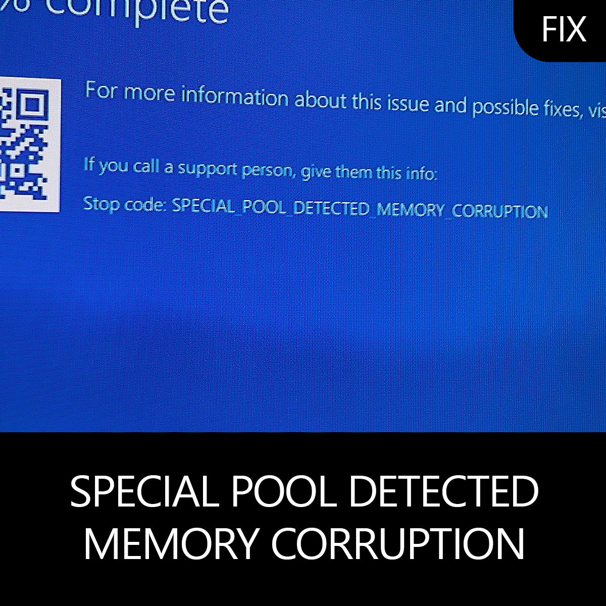 Pool corruption in file area win 10 как исправить