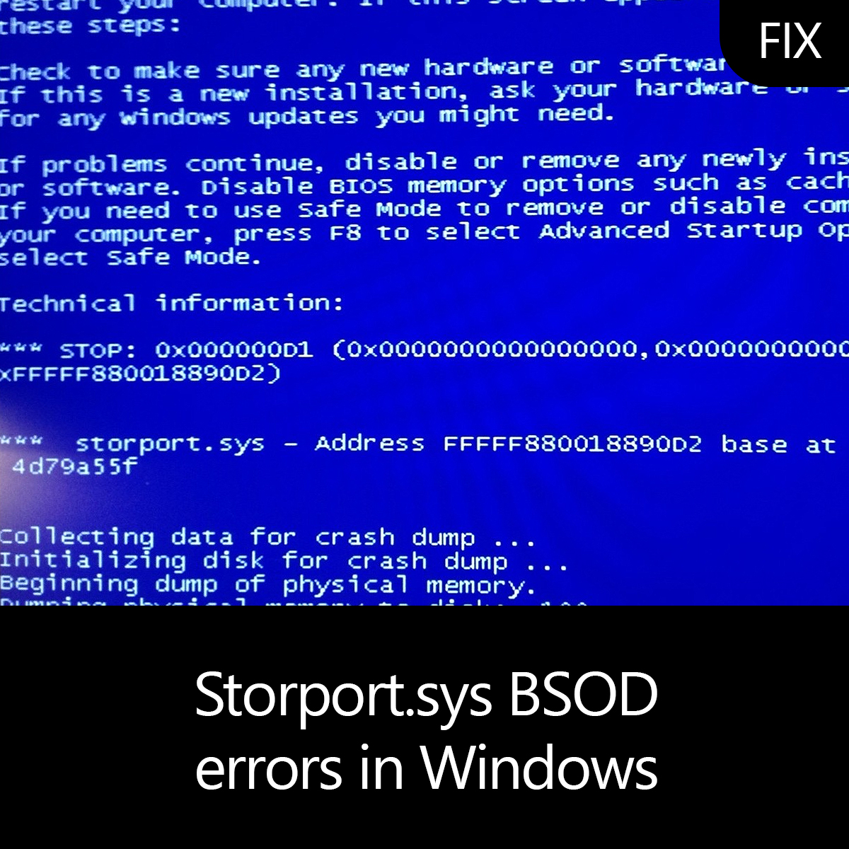 blue screen error storport.sys