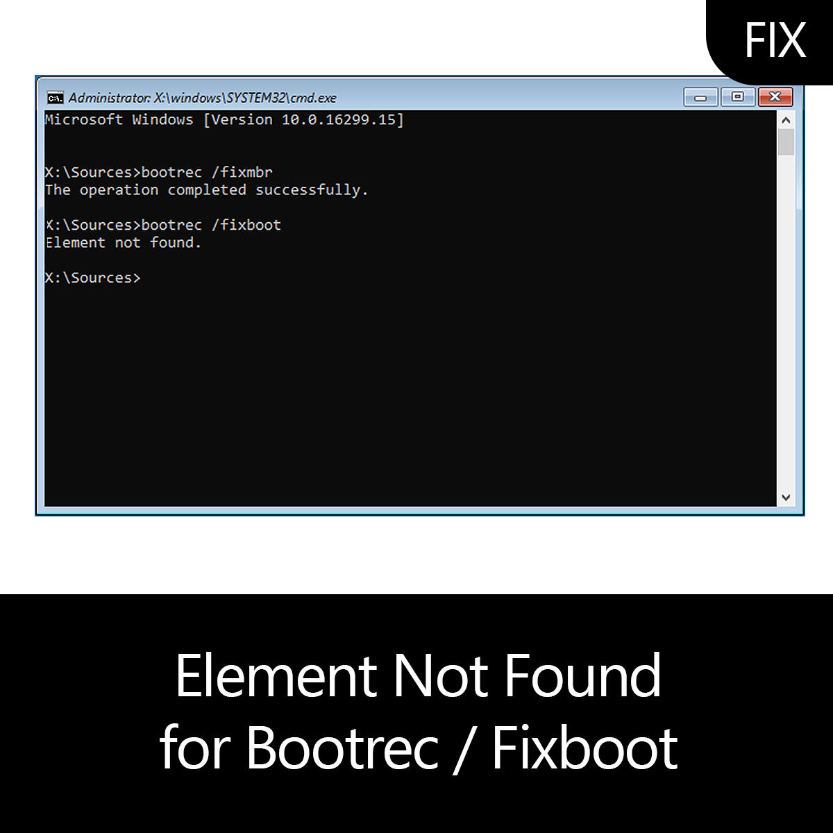 bootrec not found