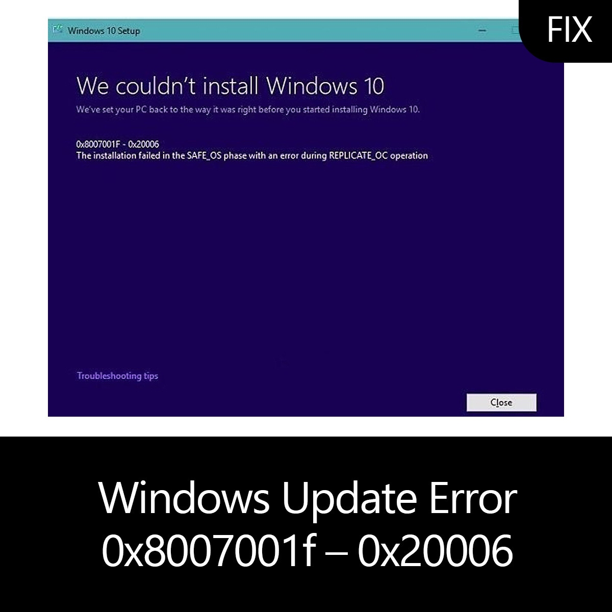 windows 10 error 0x8007001f