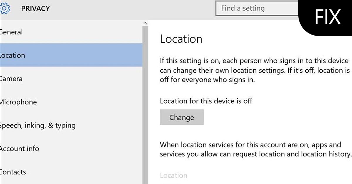 Location services are greyed out in Windows - ErrorTools