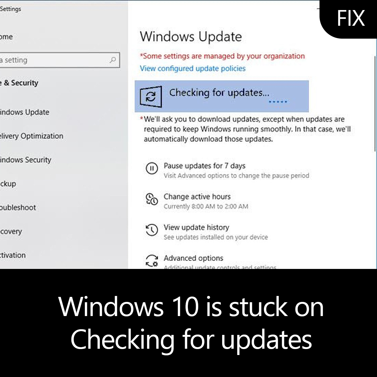 windows 10 keeps checking for updates