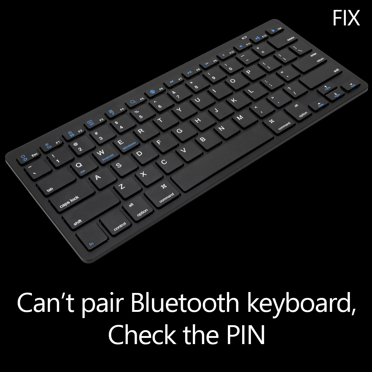 need a new bluetooth pairing pin for mac keyboard on windows 10