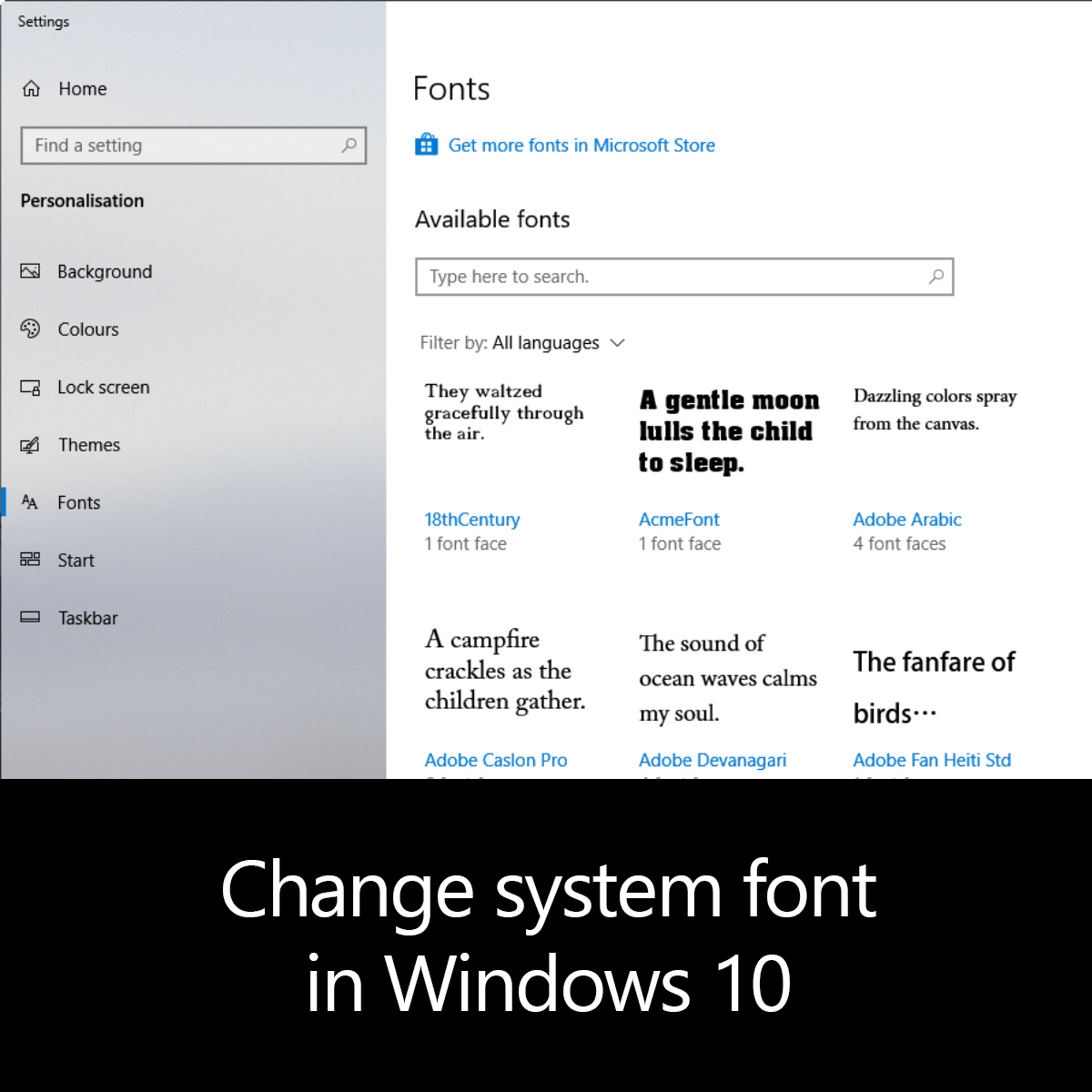windows 10 segoe ui font has been replaced on install