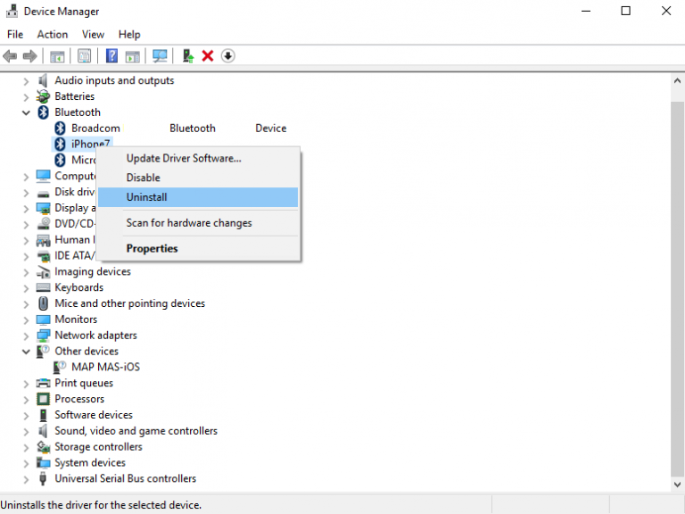 microsoft bluetooth enumerator windows 10