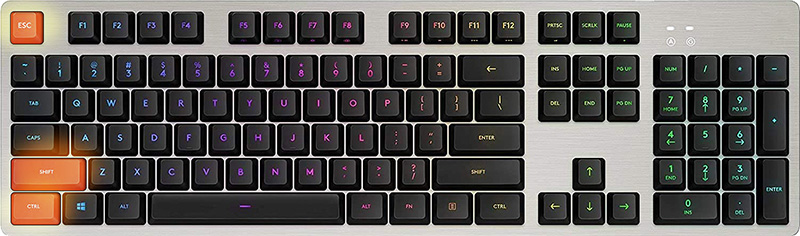 teclado con ctrl shift y esc marcado