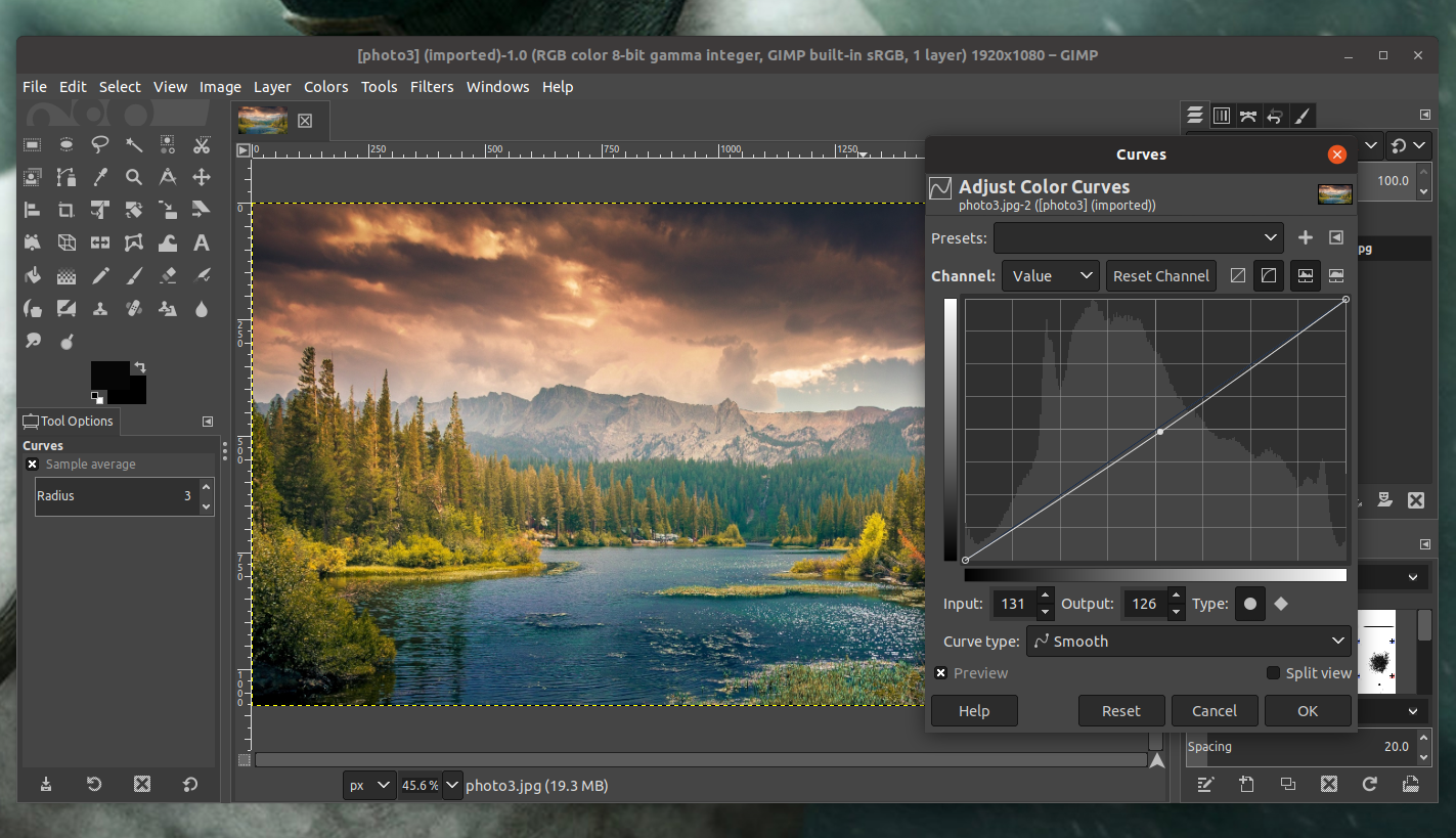 open source foto-editor gimp