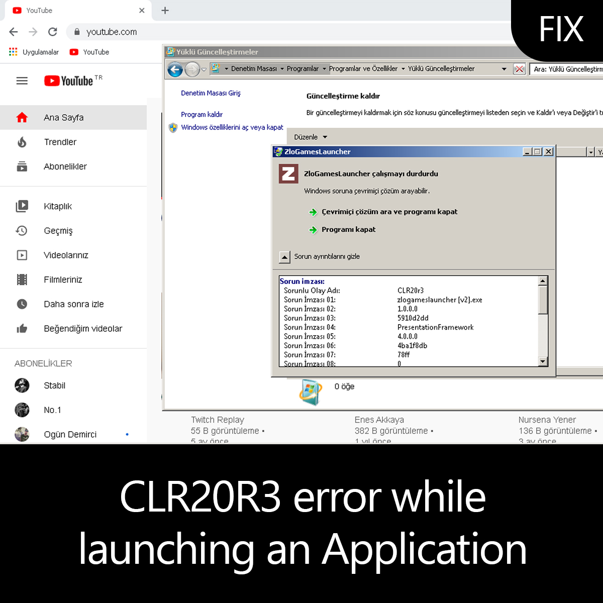 Clrr3 Error While Launching An Application Error Tools