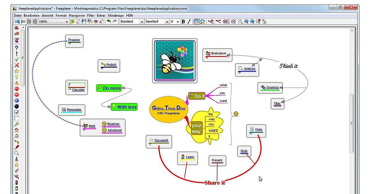Ментальная карта программное обеспечение
