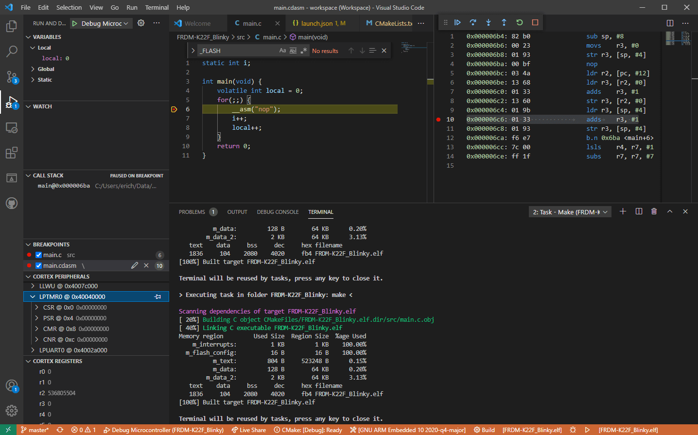 Código de Visual Studio