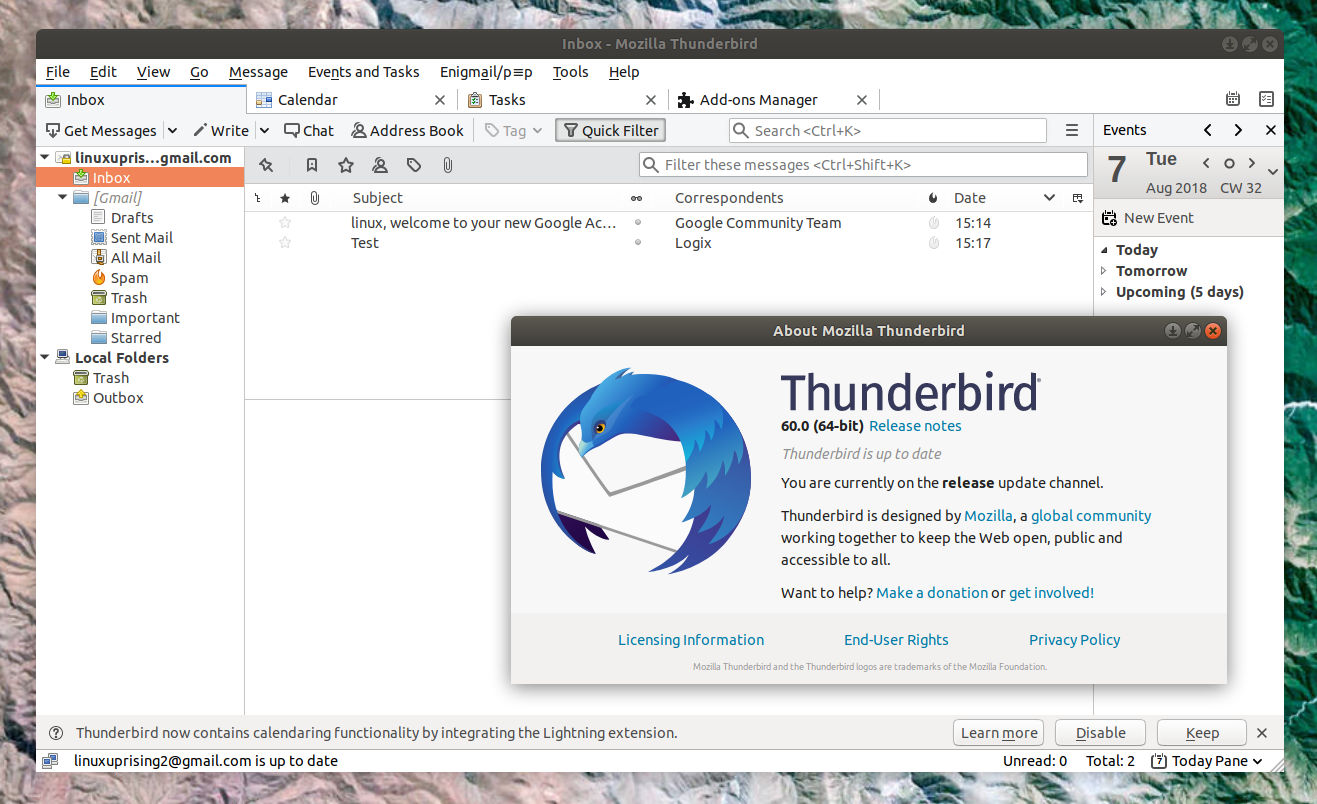 электронная почта mozilla thunderbird