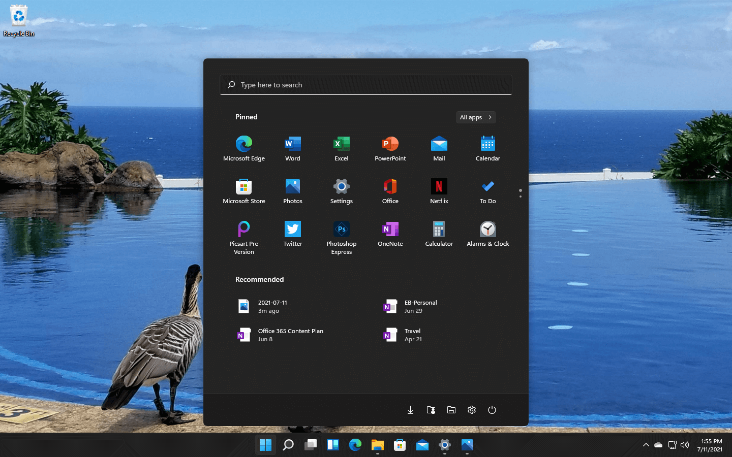 animazioni di Windows 11