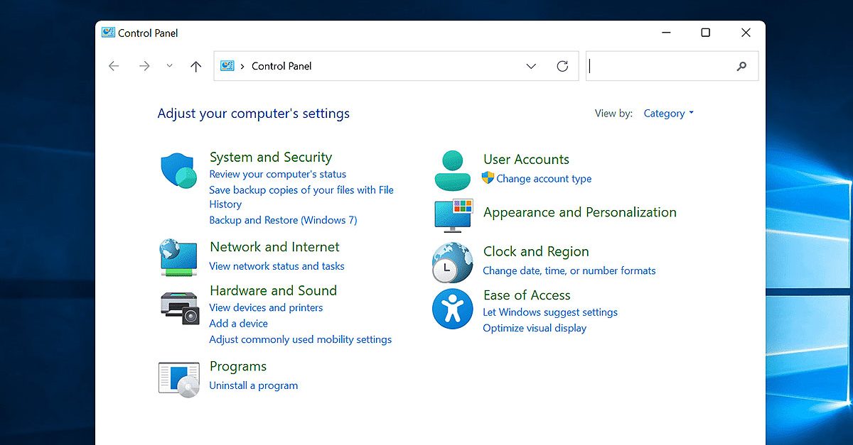 Como usar o Painel de Controle no Windows 11 ErrorTools