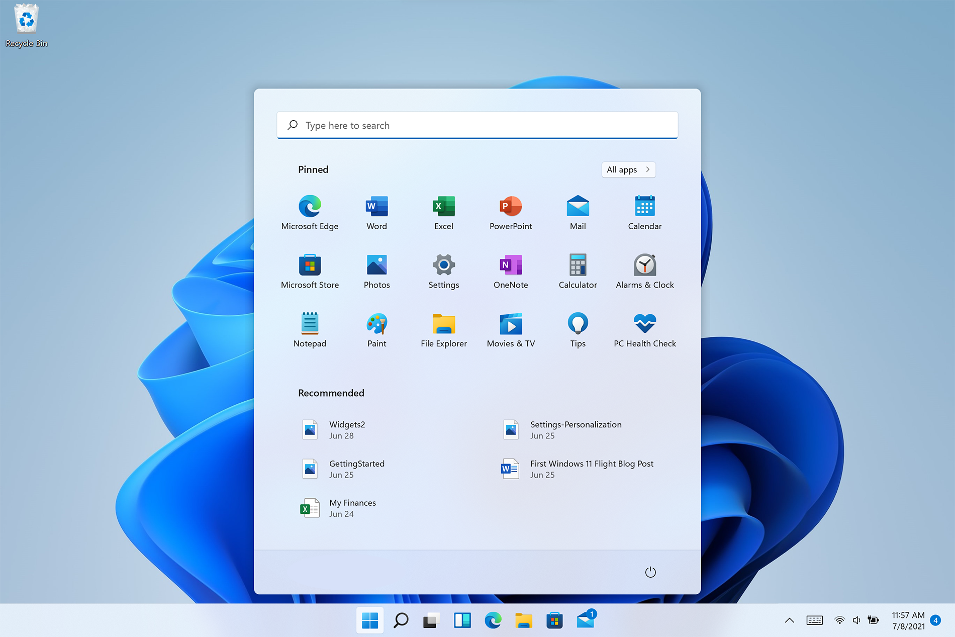 icônes de bureau Windows 11