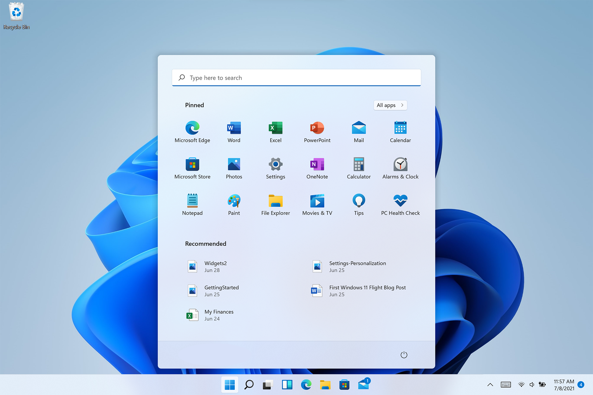 windows 11 desktop icons