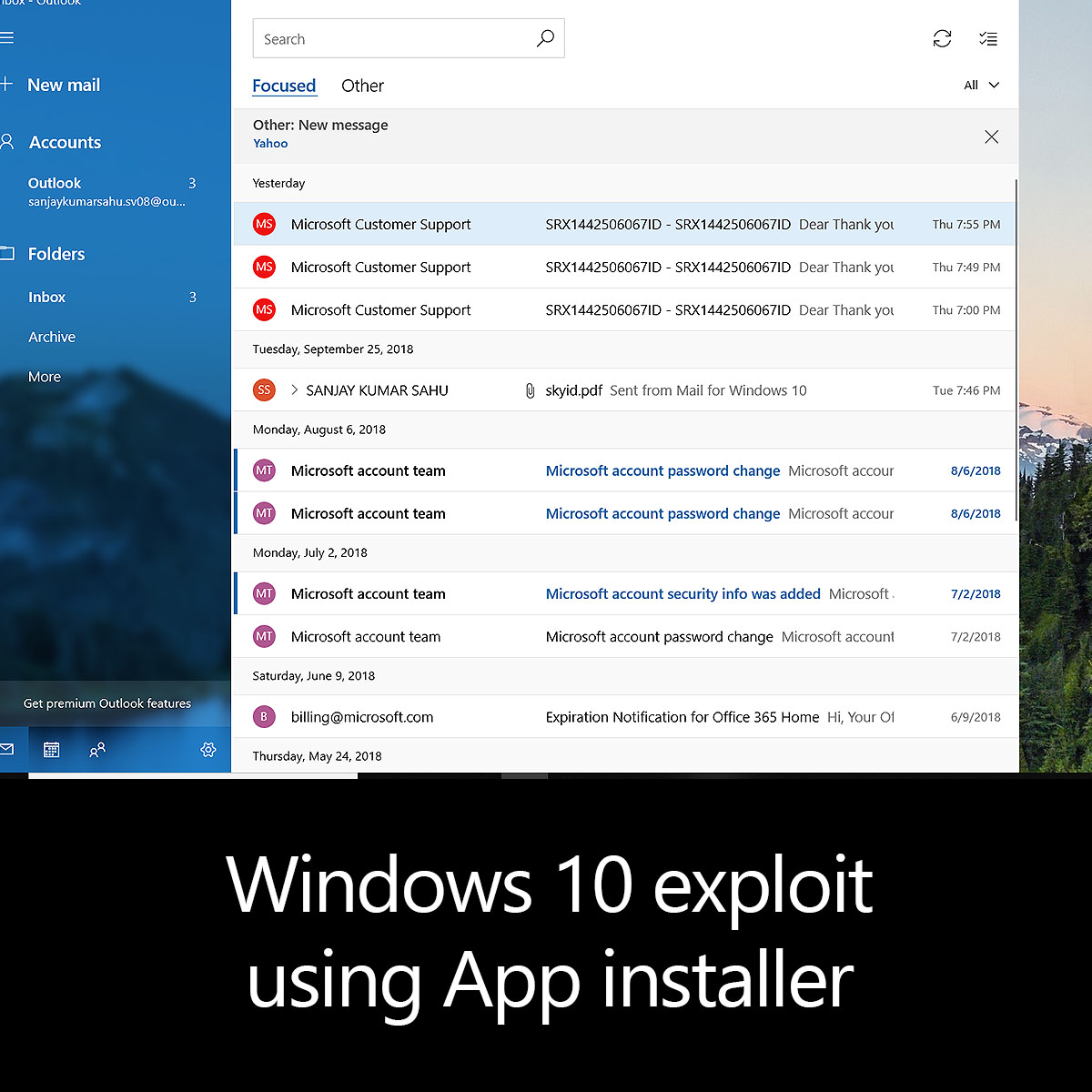 Windows 10 exploit using App installer