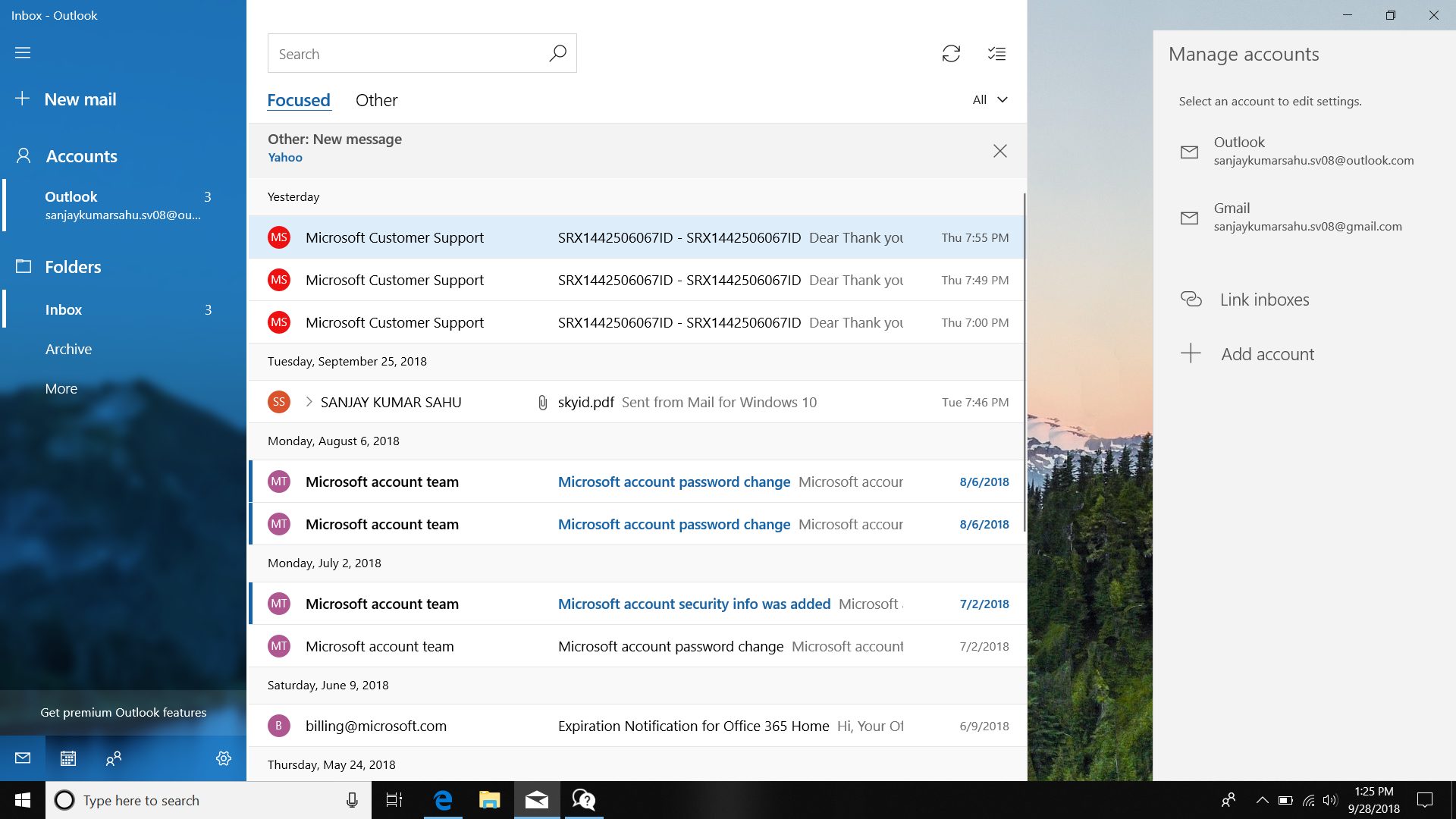 Exploit della posta di Windows 10